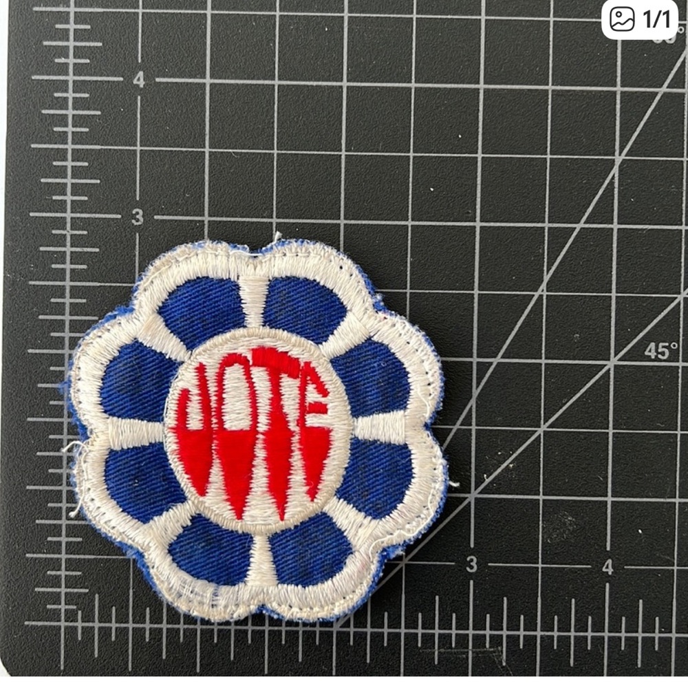 Vintage vote Patch